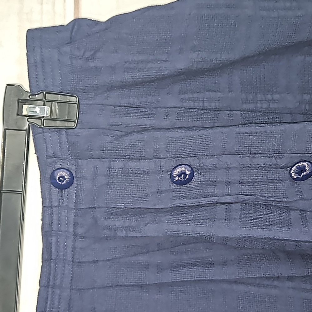 Anthropologie Darlene Dobby Button Cotton Skirt - Size 14 - Picture 3 of 9